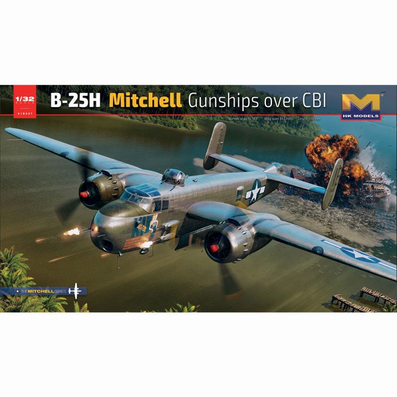 【新製品】01E37 ノースアメリカン B-25H ミッチェル ガンシップ over CBI