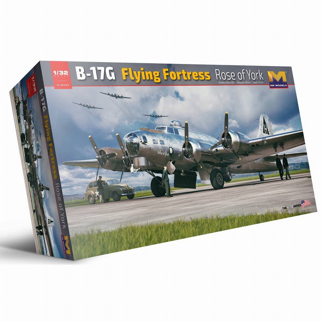 【新製品】01E044 1/32 ボーイング B-17G フライングフォートレス Rose of York