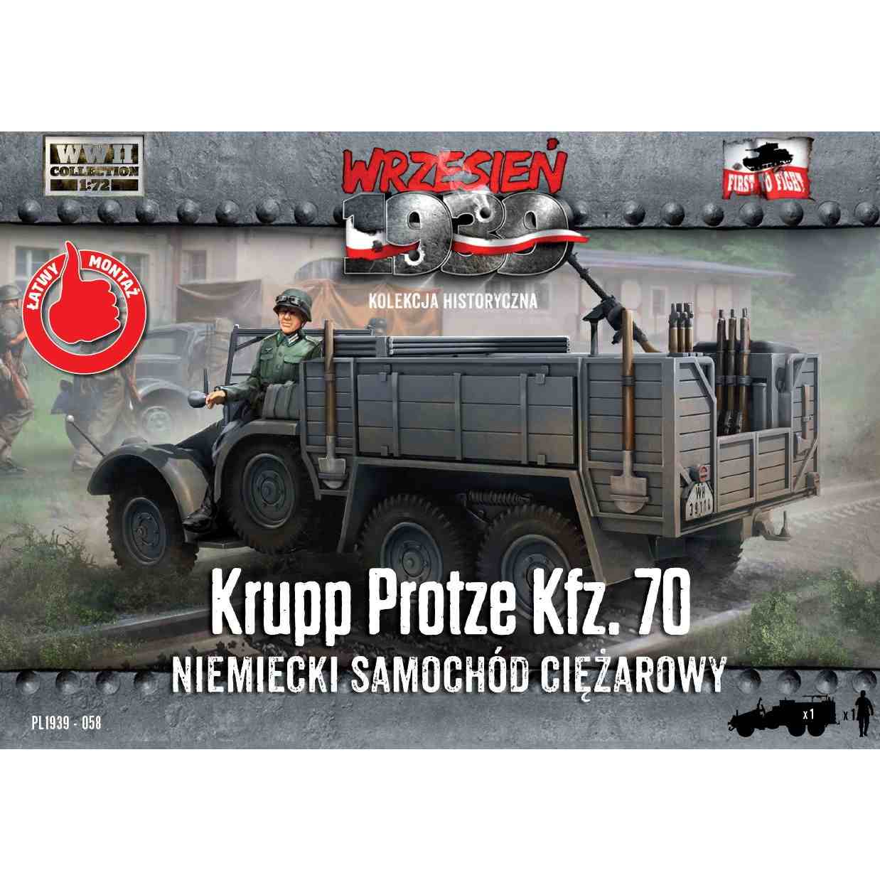 【新製品】72058 クルップ プロッツェ Kfz.70