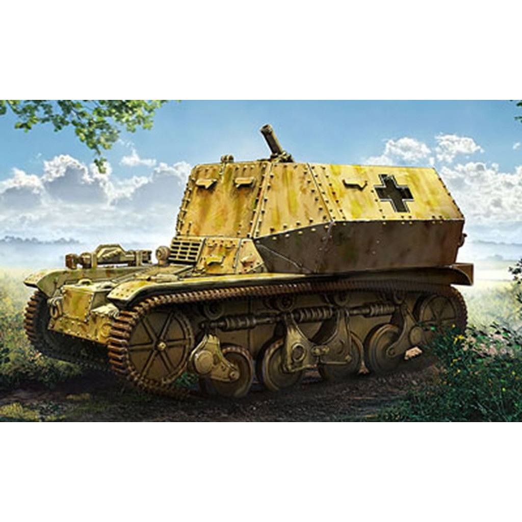 【新製品】72124 独 8cm迫撃砲34型自走砲 AMR35(f)軽戦車車体改造