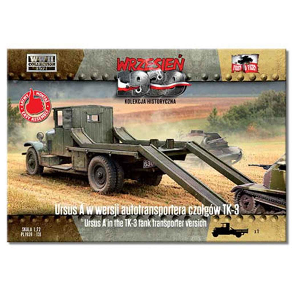 【新製品】72131 ポーランド ウルススAトラック TK3軽戦車用運搬仕様