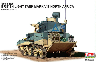 【新製品】[2012465601102] 56011)ヴィッカース Mk.VI B 軽戦車 北アフリカ仕様