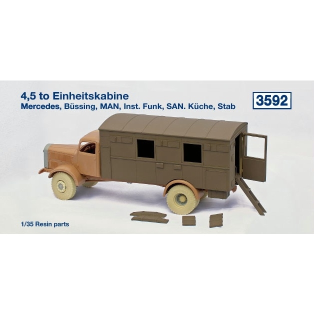 【新製品】3552 4,5 to. Einheitskabine. Mercedes, Bussing, MAN, Inst. Funk, SAN. Kuche, Stab