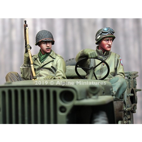 【新製品】35262 WWII 米 アメリカ陸軍歩兵 小型車両に搭乗する士官と兵士(2体セット)