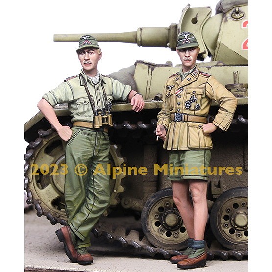 【新製品】35311 1/35 WWII ドイツアフリカ軍団 装甲部隊将校セット(2体入)