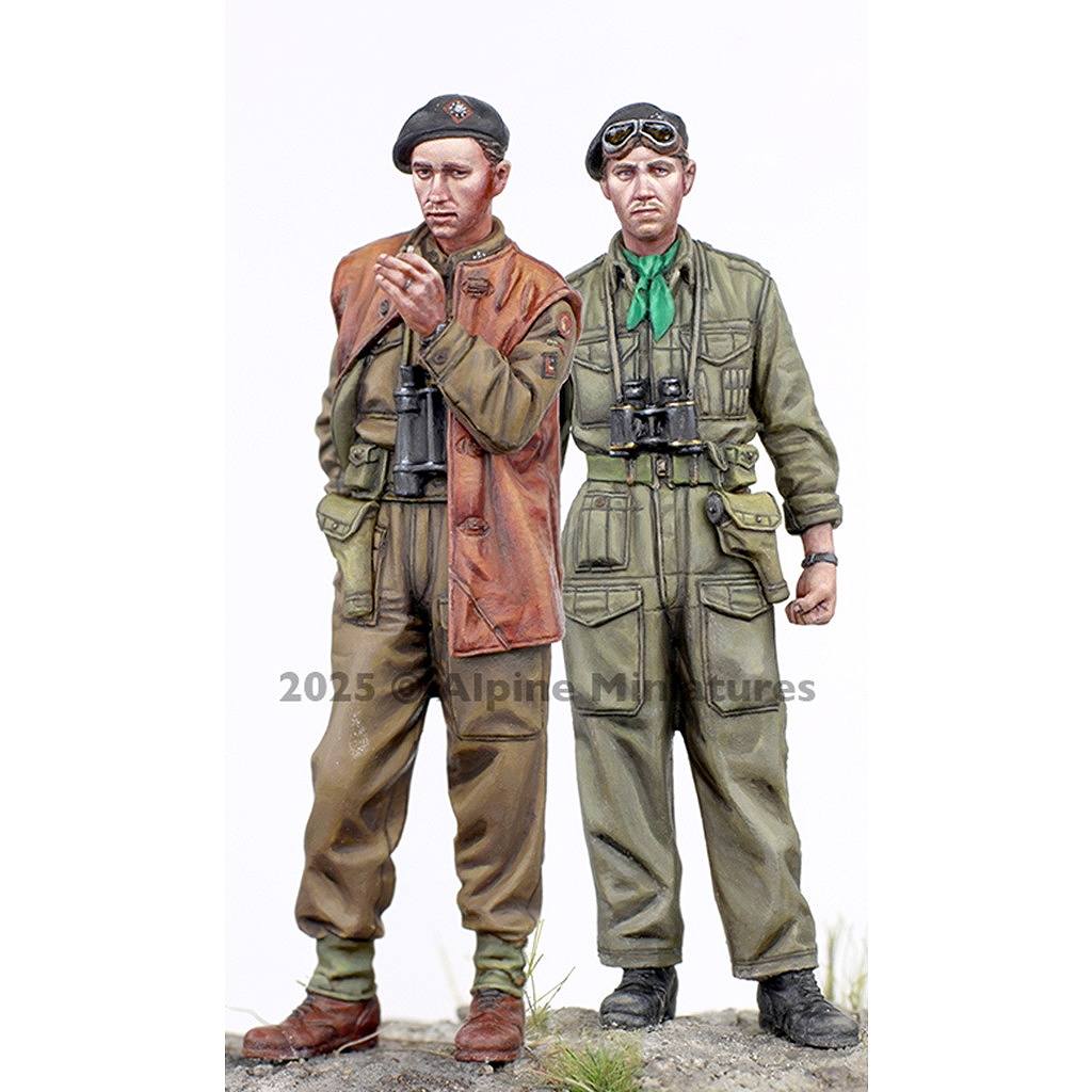 【新製品】35329 1/35 WWII イギリス 王立第4/7近衛竜騎兵戦車連隊 戦車兵将校セット(2体入)