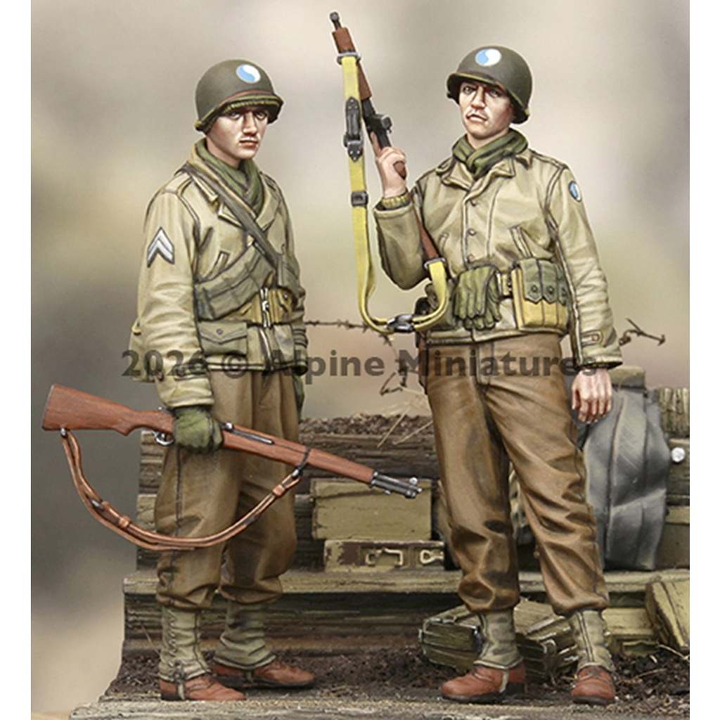 【新製品】35335 1/35 WWII アメリカ陸軍 第29歩兵師団歩兵セット(2体入)