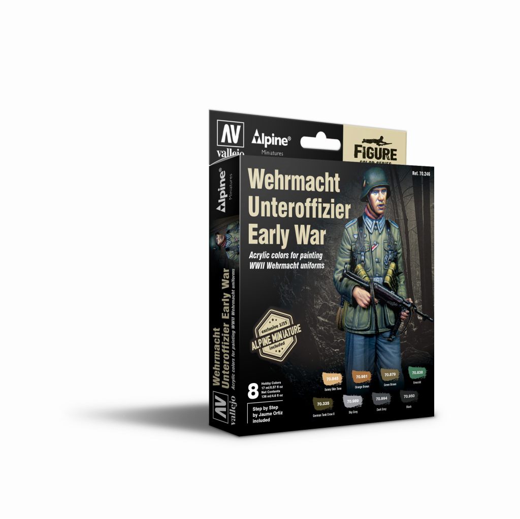 【新製品】70246 フィギュアカラーシリーズ 1/35 WWIIドイツ国防軍伍長(アルパインおまけ付）