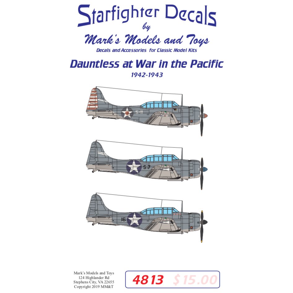 【新製品】4813 ダグラス SBD-3 ドントレス 太平洋戦争 1942-1943
