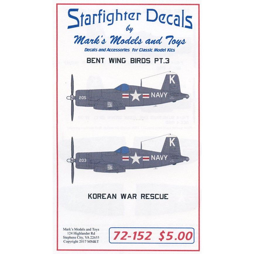 【新製品】72-152 )F4U-4 コルセア 朝鮮戦争