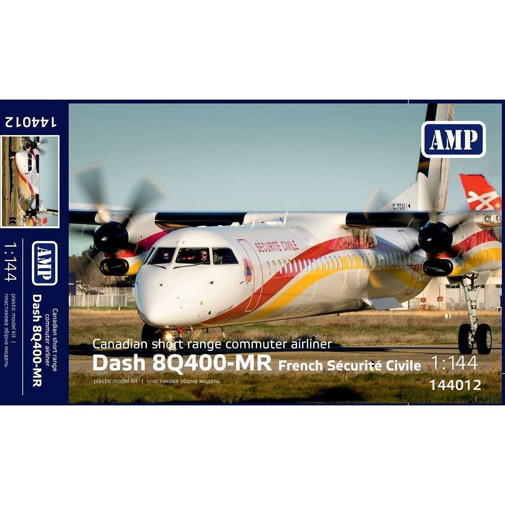 【新製品】AMP144-012 1/144 ダッシュ 8 Q400MR 仏・民間安全保障