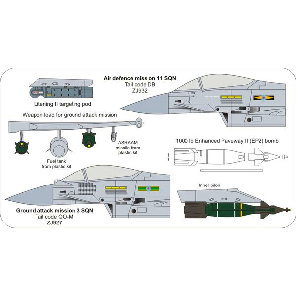 【新製品】[2013014901407] ORA48-14)ユーロファイター EF-2000 タイフーン RAF トリポリ アップデートセット