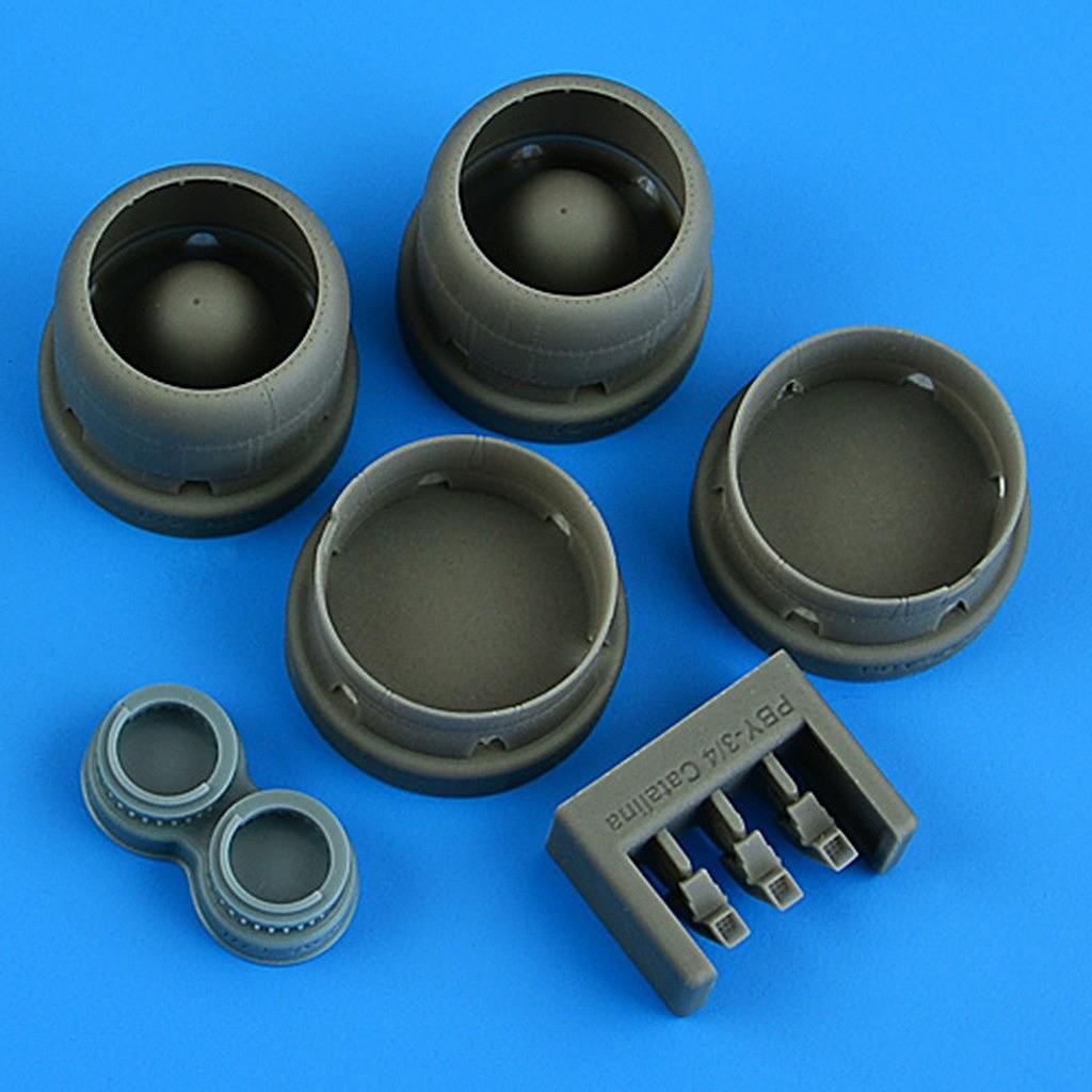 【新製品】72728 1/72 PBY-3/4 カタリナ 修整カウリング w/冷却フラップ クローズ (アカデミー用)