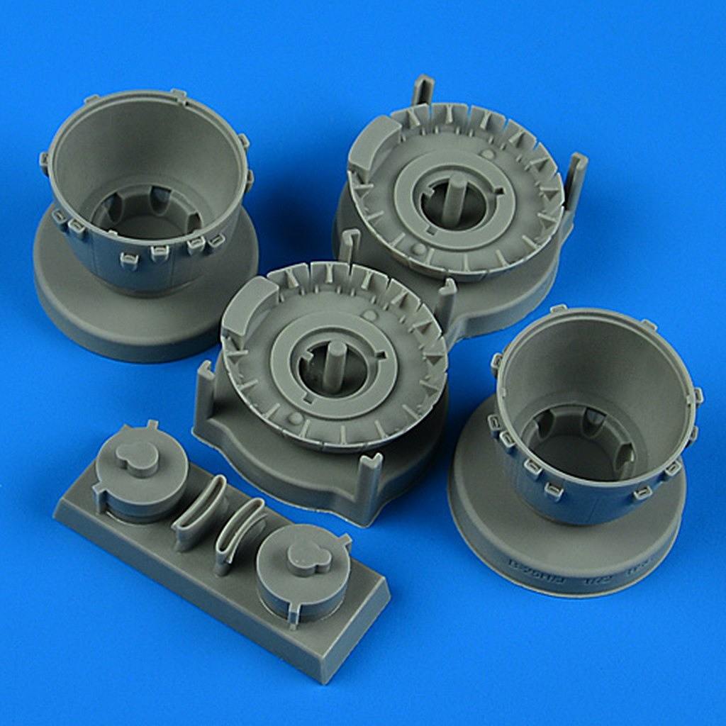 【新製品】72731 1/72 ノースアメリカン B-25H/J ミッチェル カウリングw/冷却フラップ(開状態) (ハセガワ用)