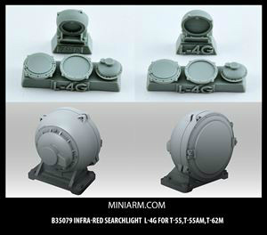【新製品】[2013063507902] B35079)L-4G 赤外線サーチライト T-55,T-55AM,T-62M用(汎用)