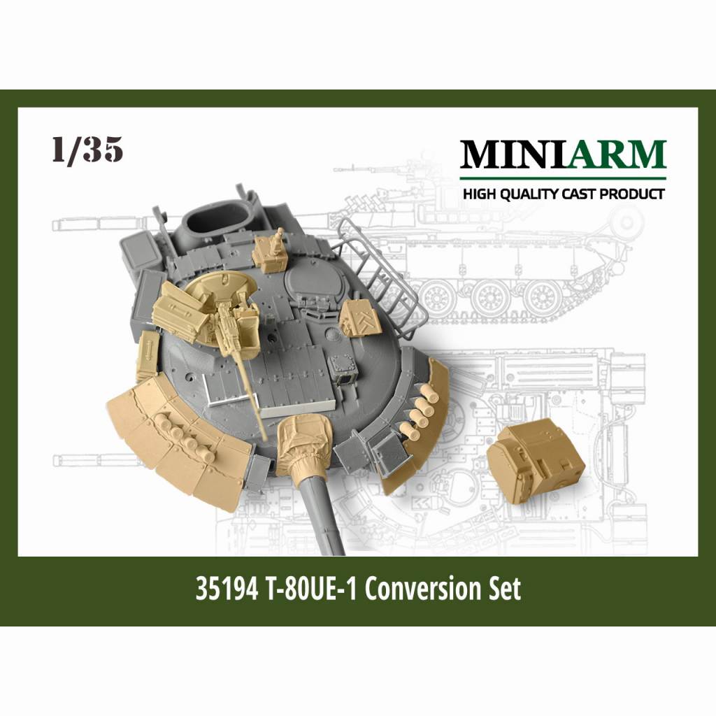 【新製品】B35194 現用 ロシア T-80UE(УЕ)-1コンバージョンセット ドラゴン/ズベズダ/トランペッター用