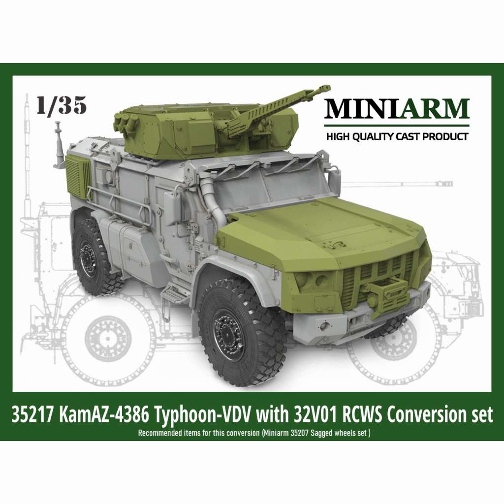 【新製品】B35217 1/35 現用 ロシア装輪装甲車 タイフーンVDV K-4386 32V01RCWSコンバージョンセット(RPG用)