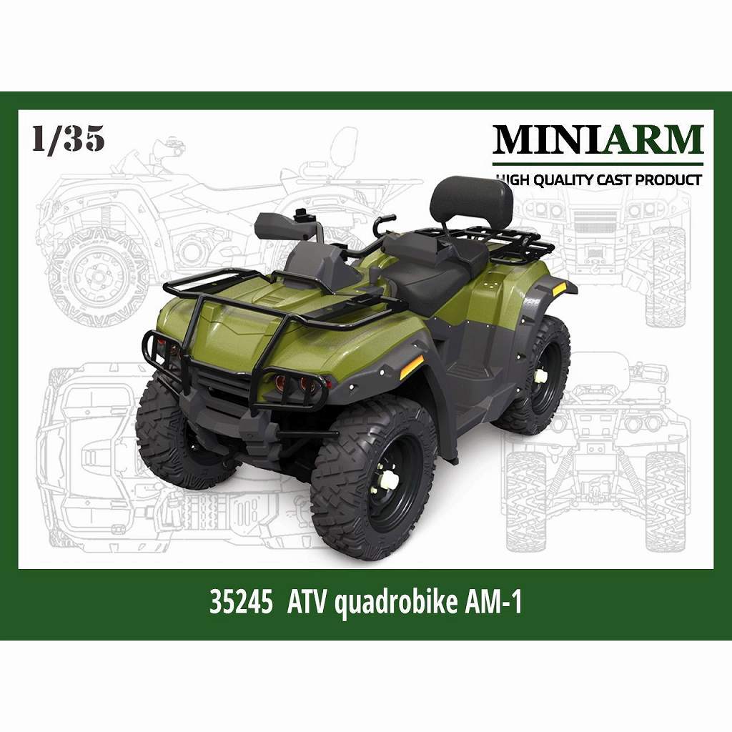 【新製品】B35245 1/35 現用 露 ATV AM-1 4輪駆動バイク フルキット