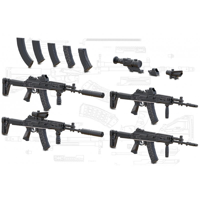 【新製品】B35274 1/35 現用 露/ソ AK-12アサルトライフル 後期型(4個入)