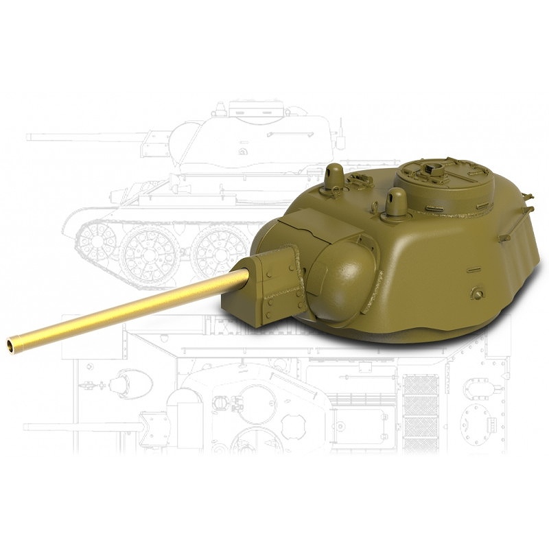 【新製品】B35278 1/35 WWII 露/ソ T-34-76「フォルモチカ」砲塔 後期型 金属砲身付(ズベズダ/ドラゴン用)