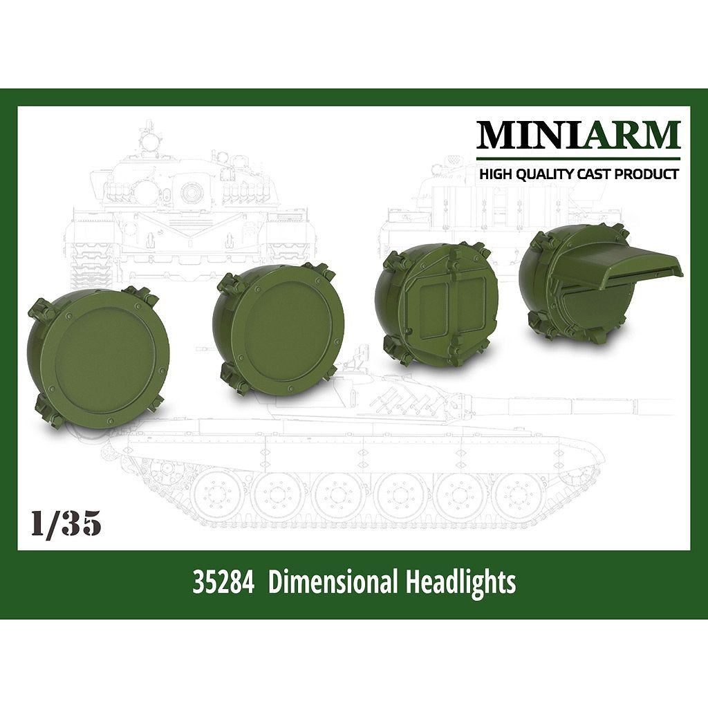 【新製品】B35284 1/35 現用 露/ソ 各種ライトセット(4個入)