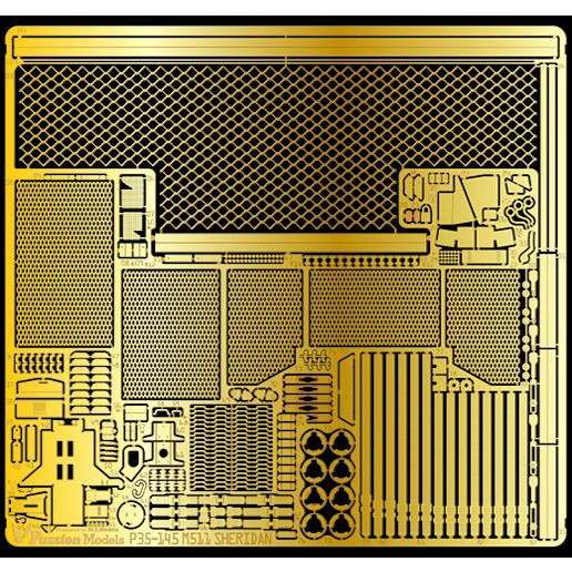 【新製品】P35-145 アメリカ空挺戦車シェリダンエッチングパーツ