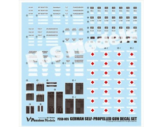 【新製品】[2013123700502] 35D-005)WWII ドイツ軍 野砲/自走砲用デカールセット