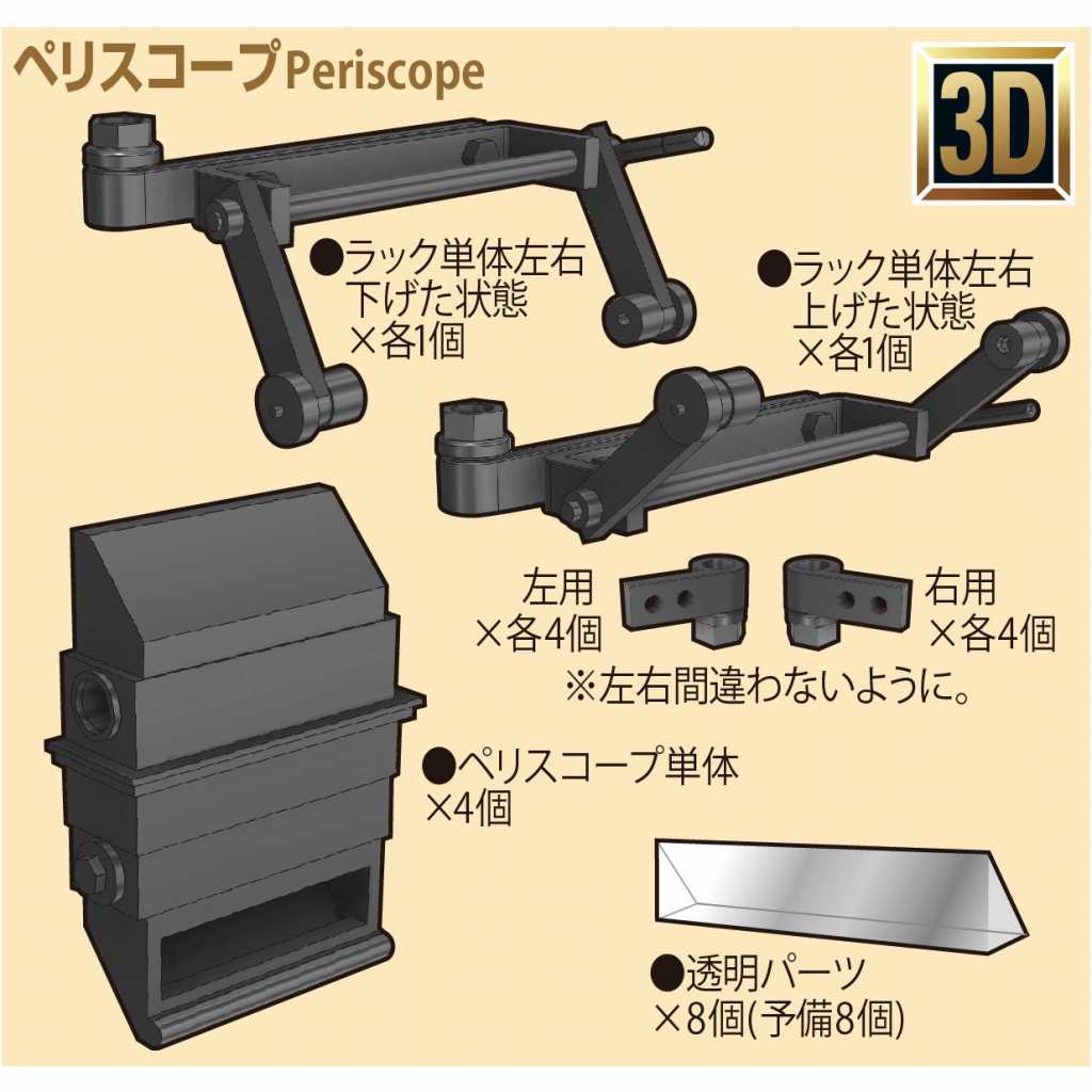 【新製品】P35T-009 1/35　ナースホルン３Dペリスコープセット