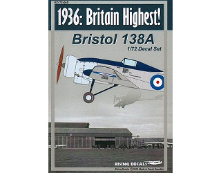 【新製品】[2013227204500] RD72045)イギリス 高高度実験機 ブリストル 138A 1936年