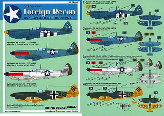 【新製品】[2013227205002] RD72050)アメリカ陸軍航空隊/ドイツ空軍 偵察機型 スピットファイア