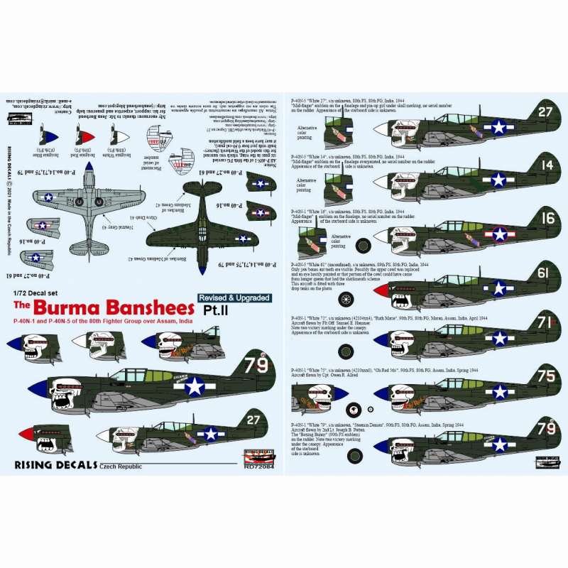 【新製品】RD72084 P-40N ビルマ・バンシーズ Part2