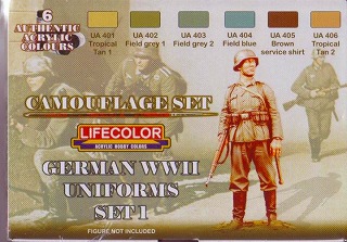【再入荷】CS04 WWII ドイツ軍ユニフォーム1 水性アクリル 6本セット