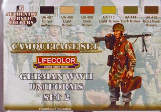 【再入荷】CS05 カモフラージュセット6本セット WWIIドイツ軍ユニフォーム2 水性アクリル