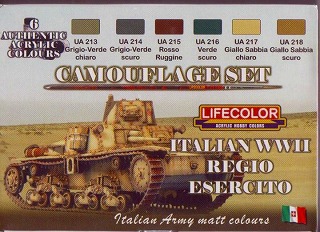 【再入荷】CS08 WWII イタリア軍車両用 6本セット