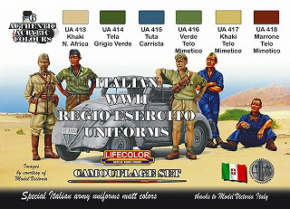 【再入荷】CS14 WWII イタリア軍ユニフォーム 6色セット