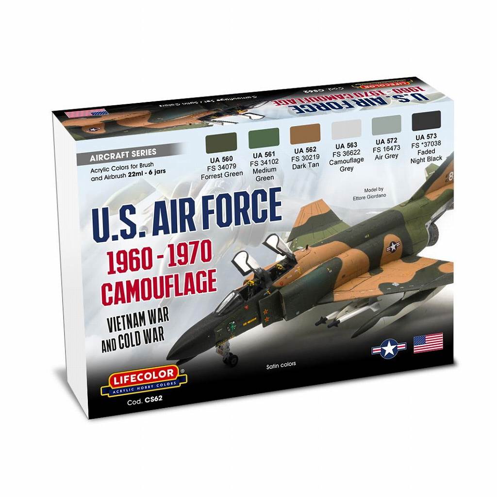 【新製品】CS62 現用 アメリカ空軍 カラーセット 1960-1970 ベトナム戦争