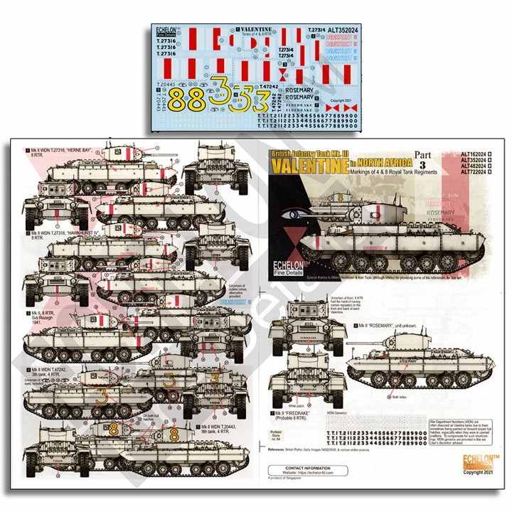 【新製品】ALT352024 1/35 WWII イギリス陸軍 北アフリカでのバレンタイン戦車 パート3