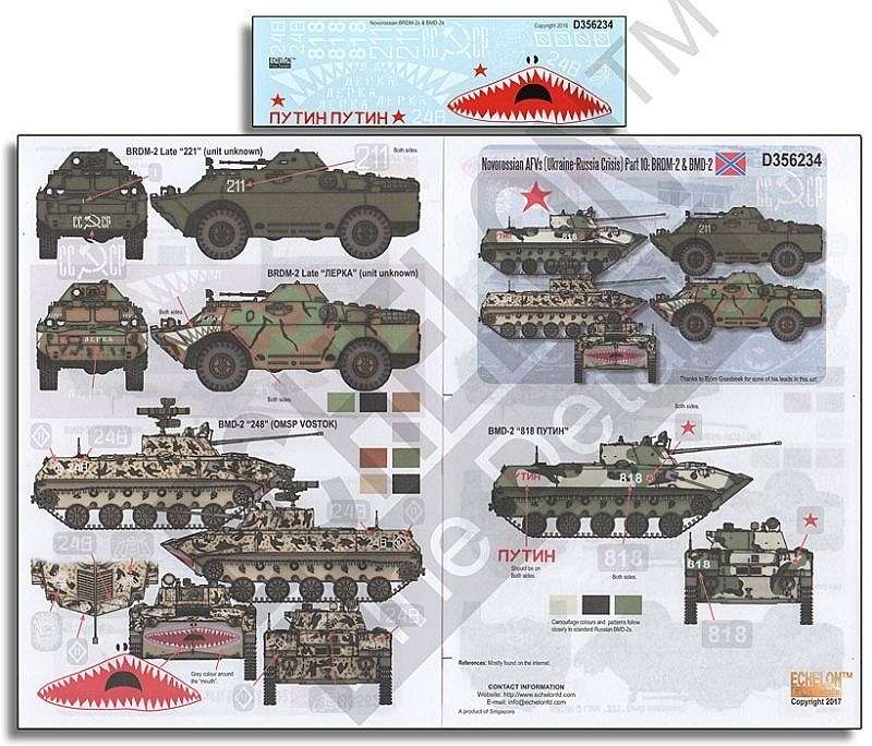 【新製品】D356234)ノヴォロシア連邦のAFV(ウクライナ・ロシア危機)Part.10:BRDM-2 & BMD-2