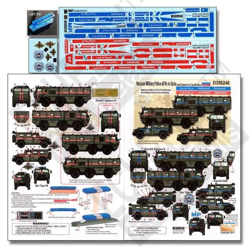 【新製品】D356248)現用露 シリア派遣の軍警察部隊 タイフーンK、ティグルM