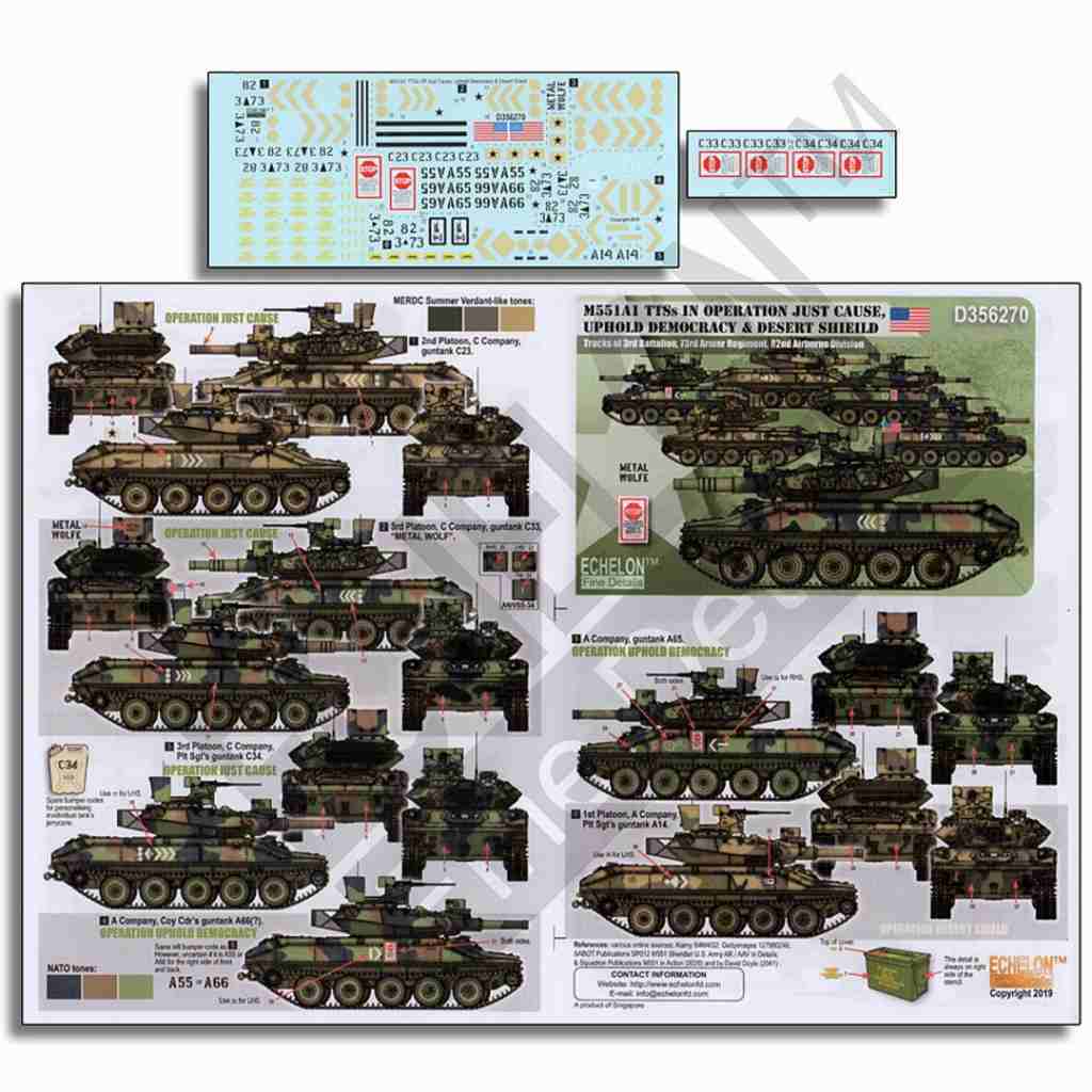 【新製品】D356270 現用 米 パナマ侵攻から湾岸戦争までのM551A1TTS