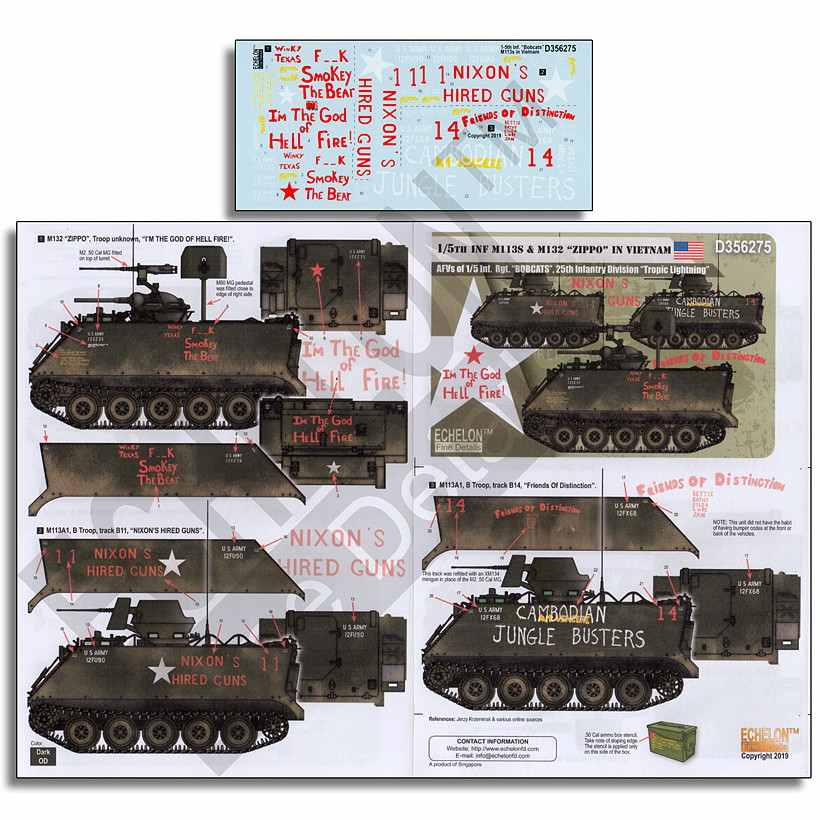 【新製品】D356275 米 ベトナム戦争での第1/5歩兵連隊所属のM113とM132ジッポー