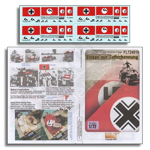 【新製品】FL724010 1/72 WWII ドイツ 対空識別／標識旗