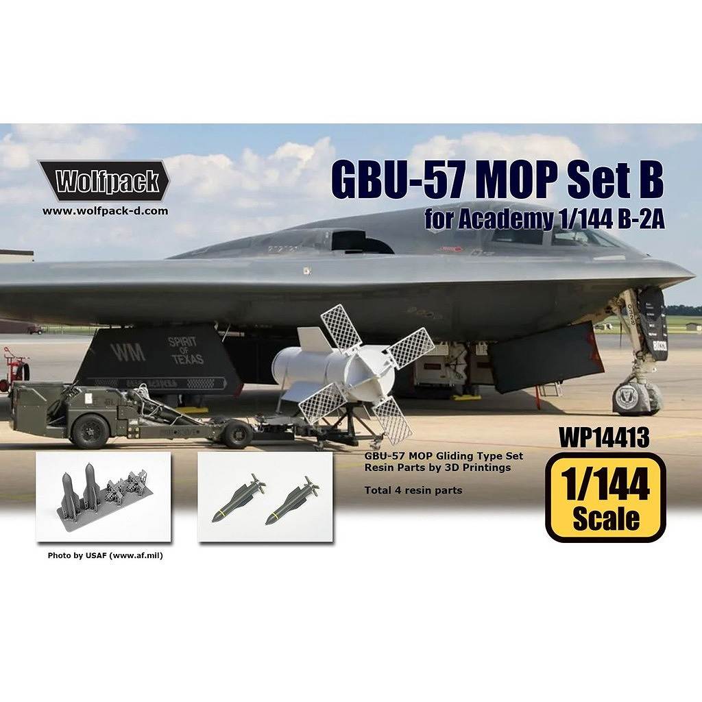 【新製品】WP14413 1/144 GBU-57 MOP Bセット(投下時)