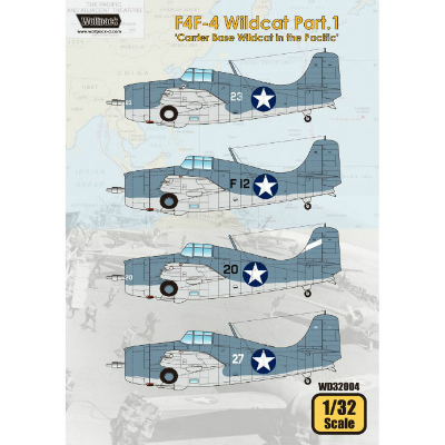 【新製品】[2013313300406] WD32004)F4F-4 ワイルドキャット パート1 太平洋戦争 アメリカ空母艦載機