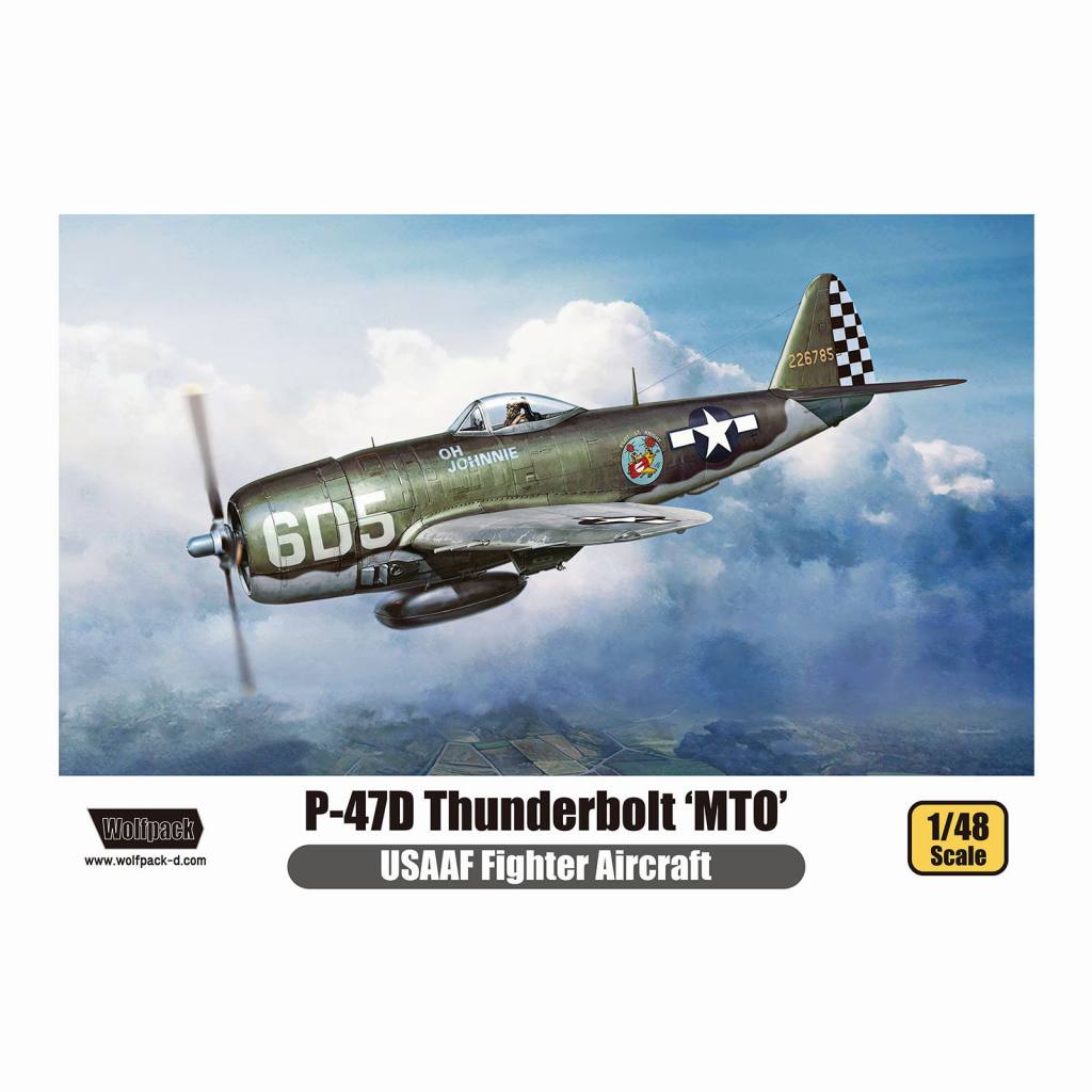 【新製品】WP14812 1/48 アメリカ陸軍航空軍 P-47D サンダーボルト 地中海作戦戦域 (プレミアムエディションキット)