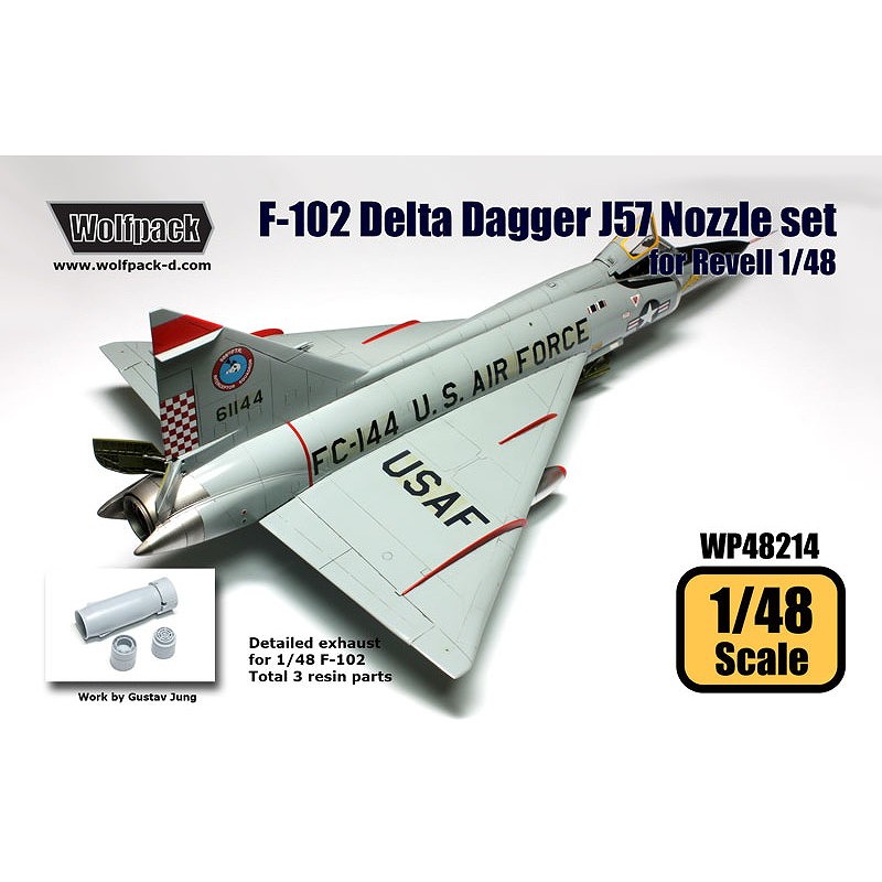 【新製品】WP48214)F-102 デルタダガー J57 エンジンノズルセット