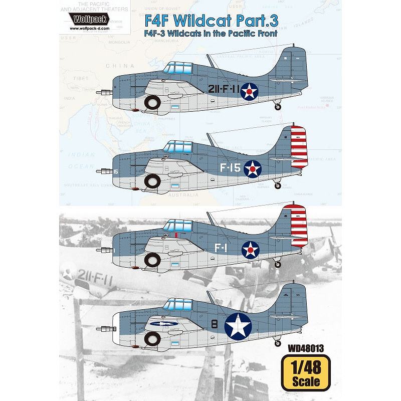 【新製品】WD48013)F4F-3 ワイルドキャット パート3 太平洋戦線