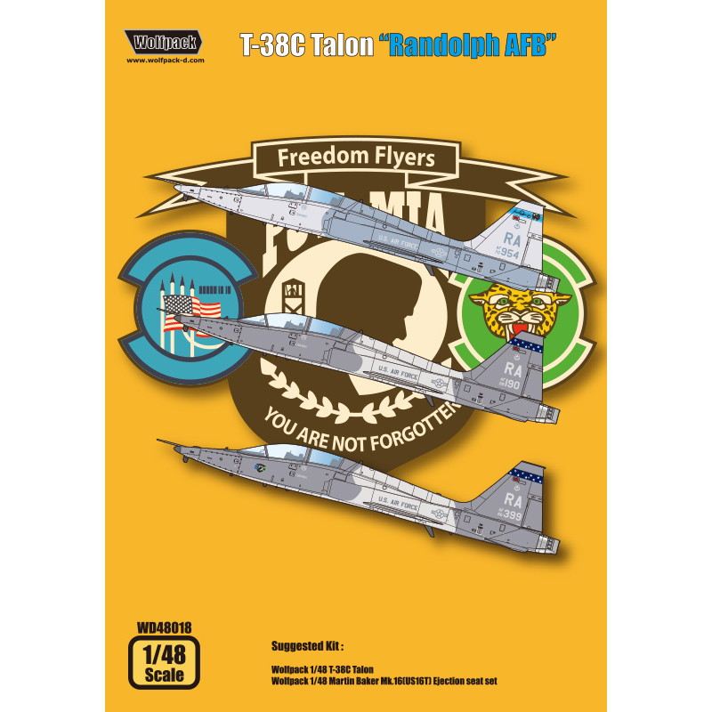 【新製品】WD48018 T-38C タロン ランドルフ空軍基地所属 第12飛行団所属機