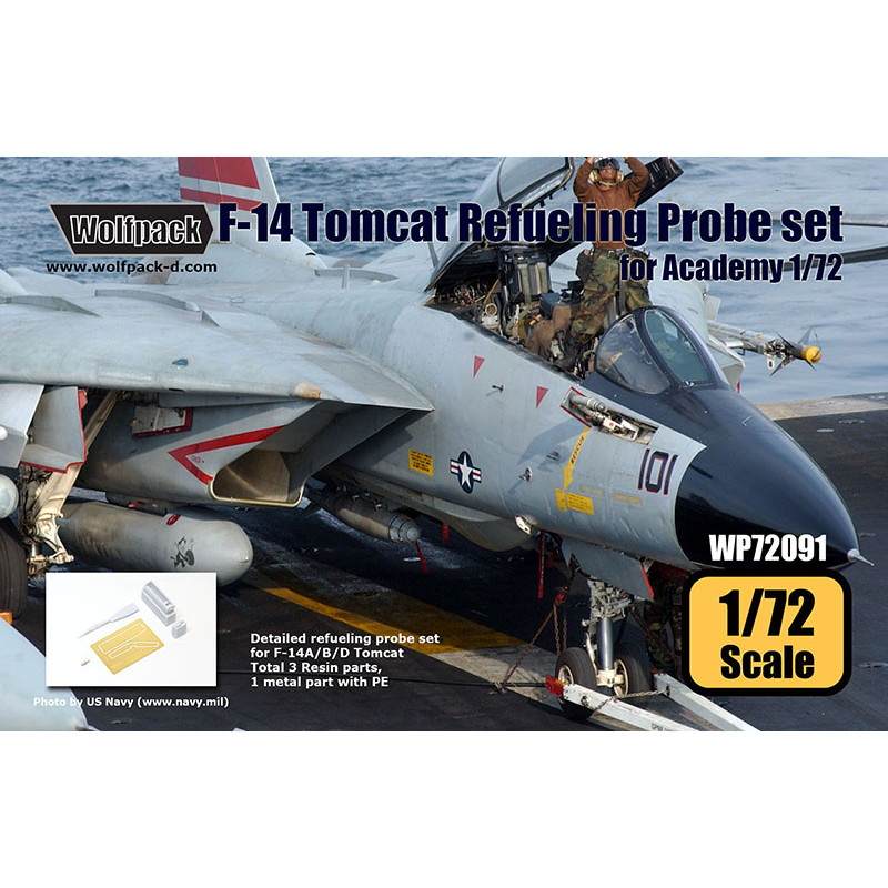 【新製品】WP72091 F-14 トムキャット用 燃料補給プローブセット(1/72 アカデミー用)