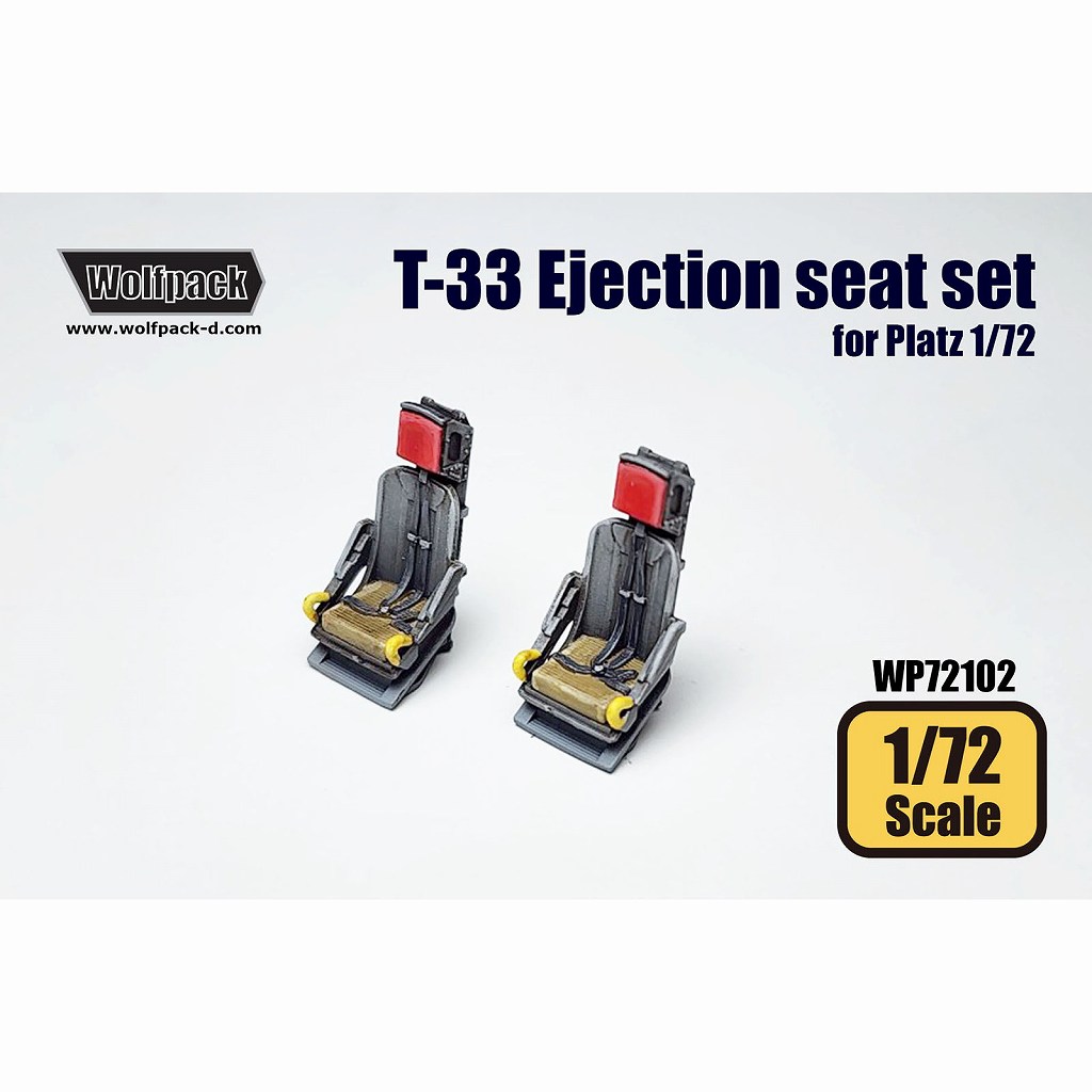【新製品】WP72102 1/72 T-33 シューティングスター用射出座席(ウルフパック、プラッツ用)